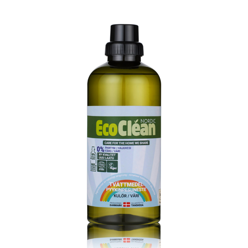 EcoClean Tvättmedel Kulör Free & Clear 1000ml