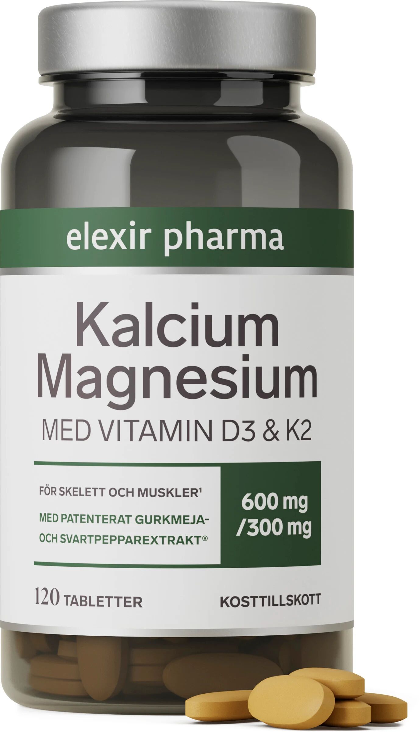 Elexir Kalcium Magnesium 120 tabletter